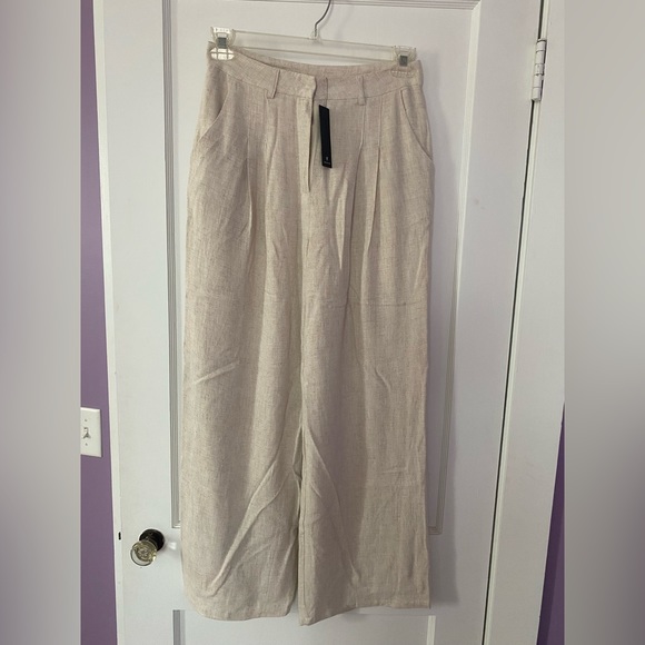 High waist wide leg pleated trousers - Picture 9 of 10